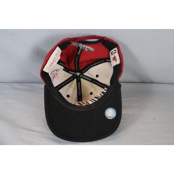 Vintage Miami Heat Hat Cap Snap Back Red Black NBA Basketball Mens 90s - Picture 4 of 8
